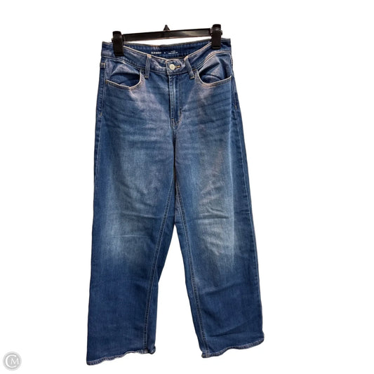 Jeans Wide Leg By Old Navy In Blue Denim, Size: 8