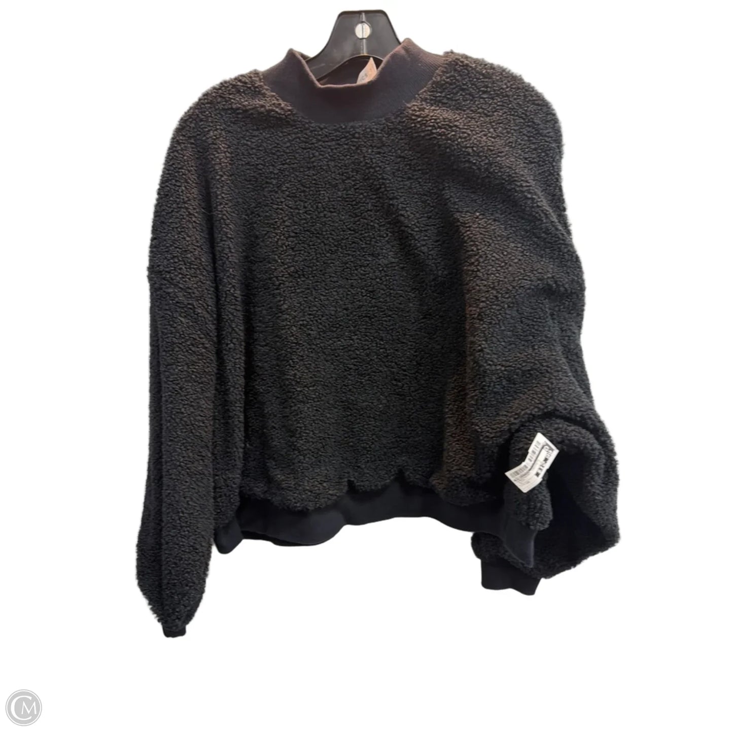 Sweatshirt Crewneck By Fabletics In Black, Size: 1x