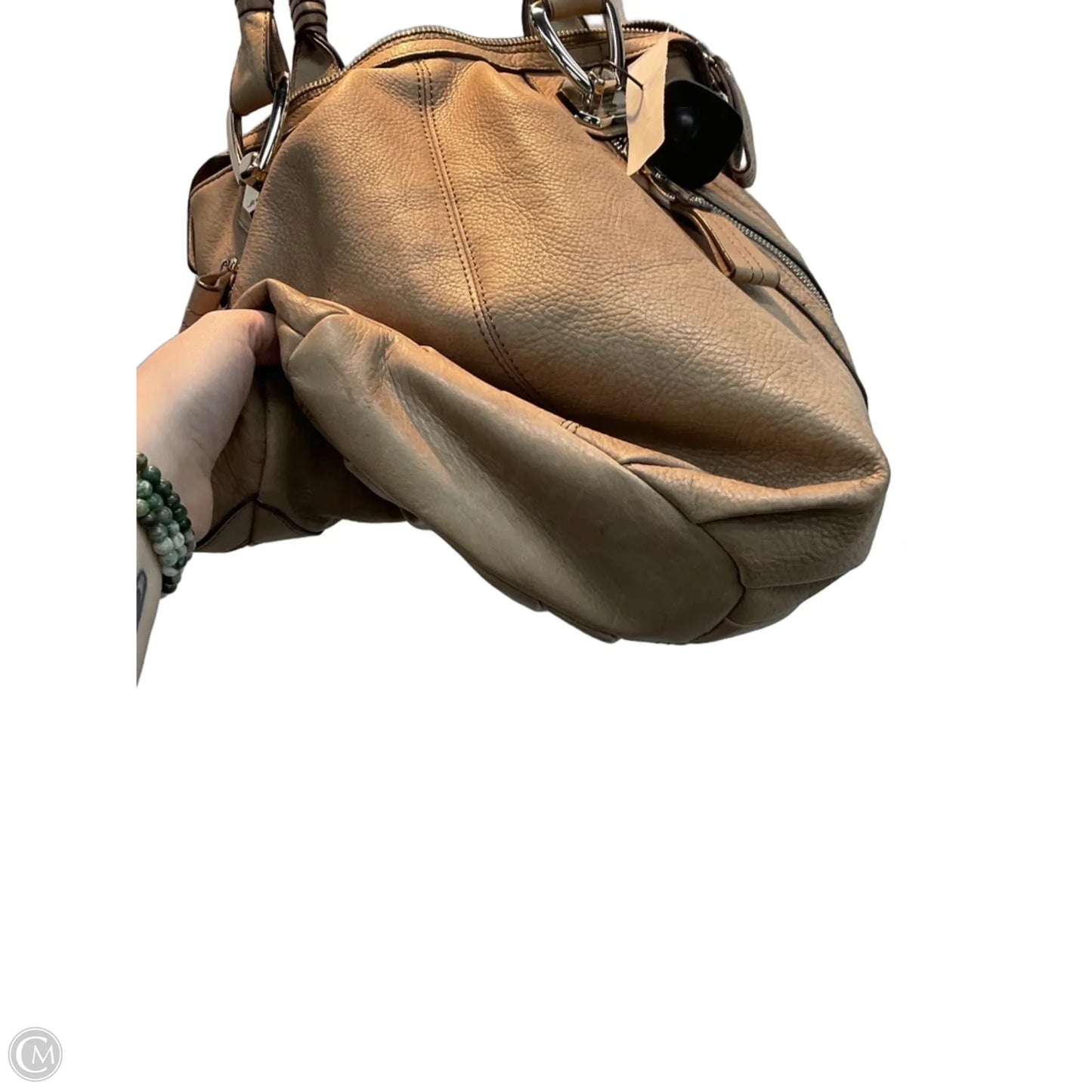 Handbag Leather By B. Makowsky, Size: Medium