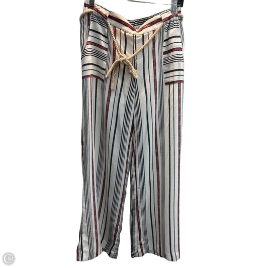 Pants Wide Leg By Fashion On Earth In Striped Pattern, Size: 12