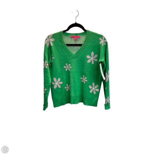 Sweater Cardigan Designer By Lilly Pulitzer In Green, Size: Xxs