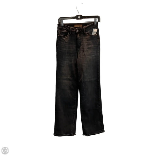 Jeans Boot Cut By Judy Blue In Black Denim, Size: 2