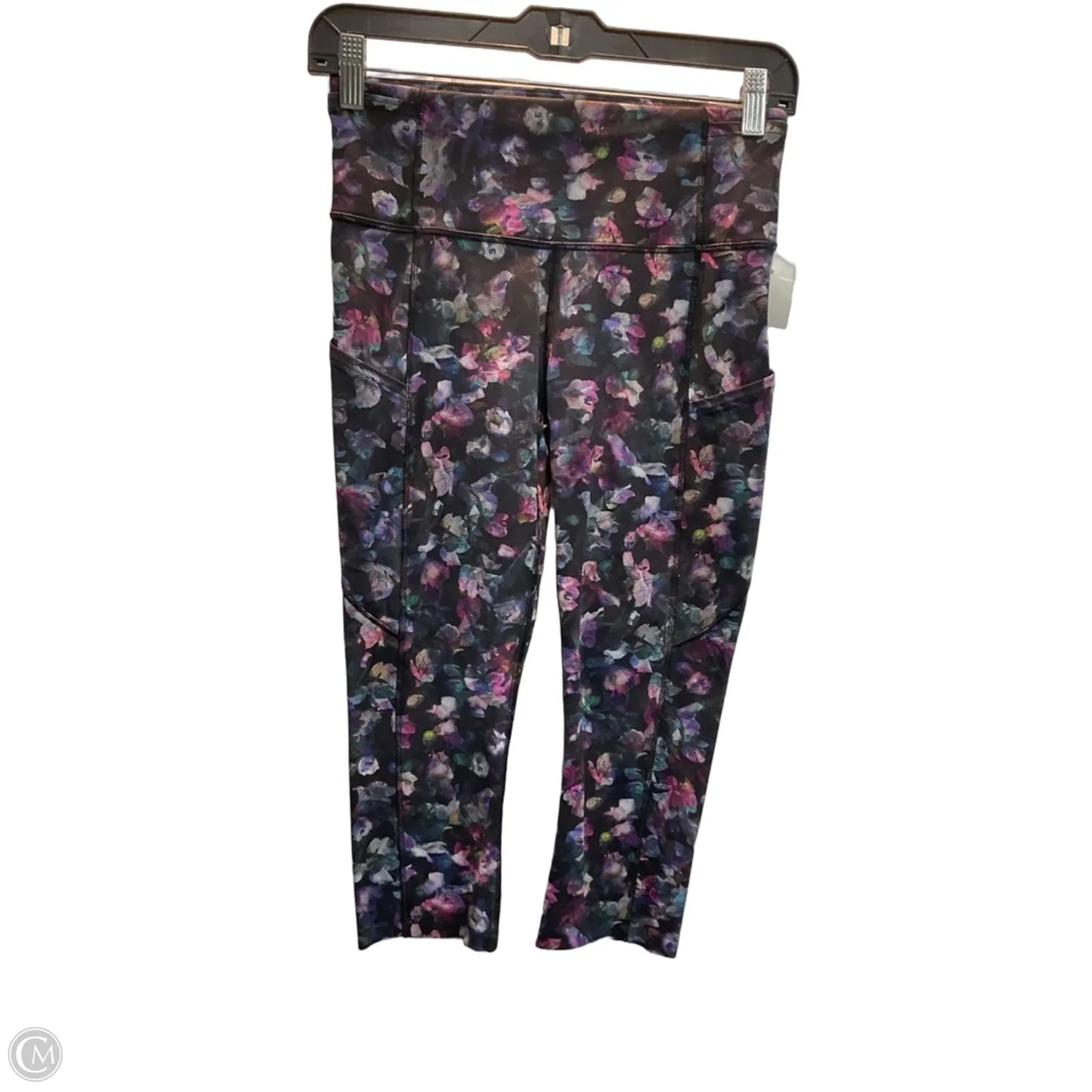 Athletic Capris By Lululemon In Floral Print, Size: S