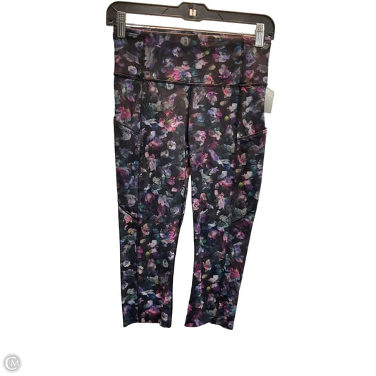 Athletic Capris By Lululemon In Floral Print, Size: S