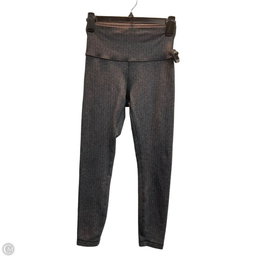 Athletic Leggings By Lululemon In Grey, Size: Xs