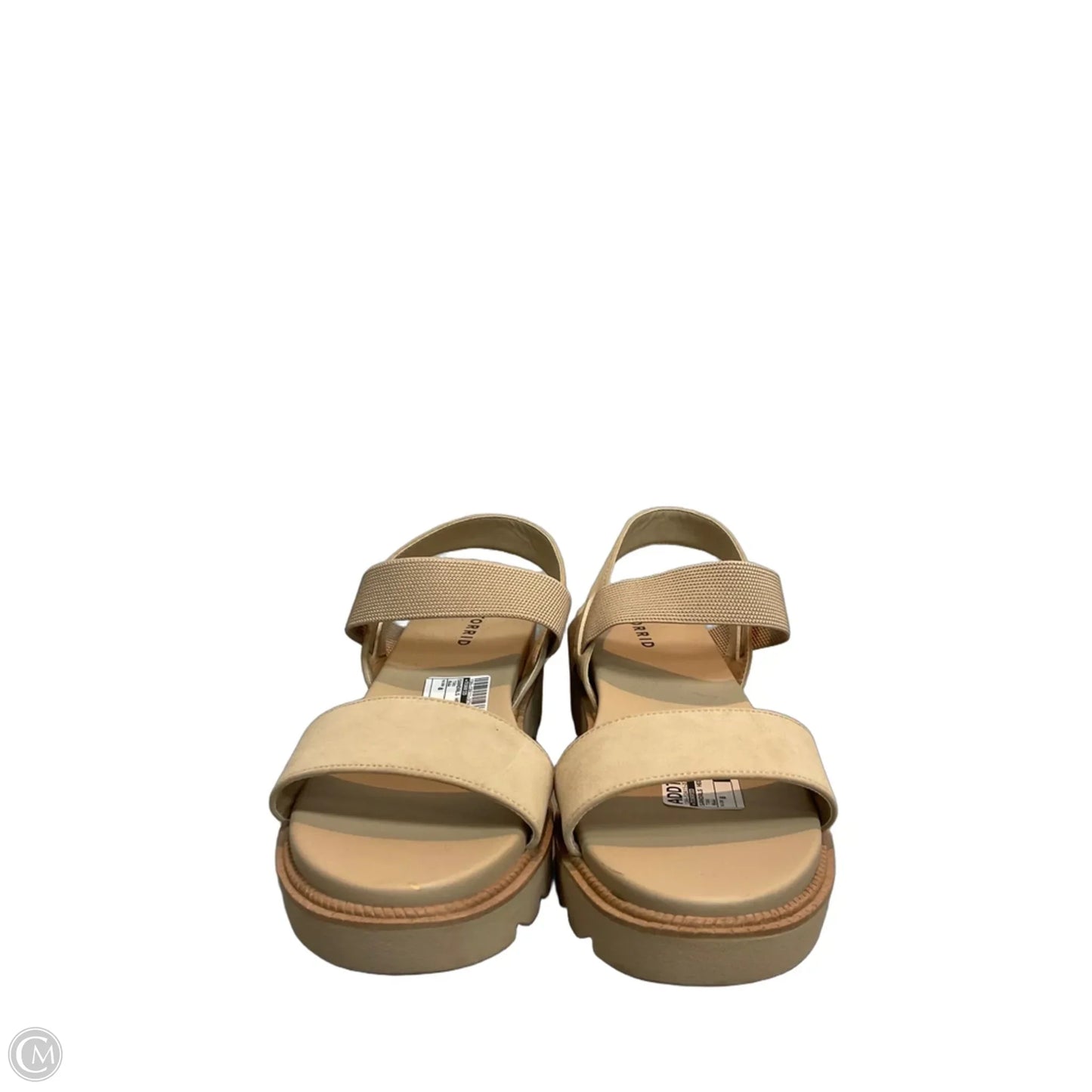 Sandals Heels Platform By Torrid In Tan, Size: 8