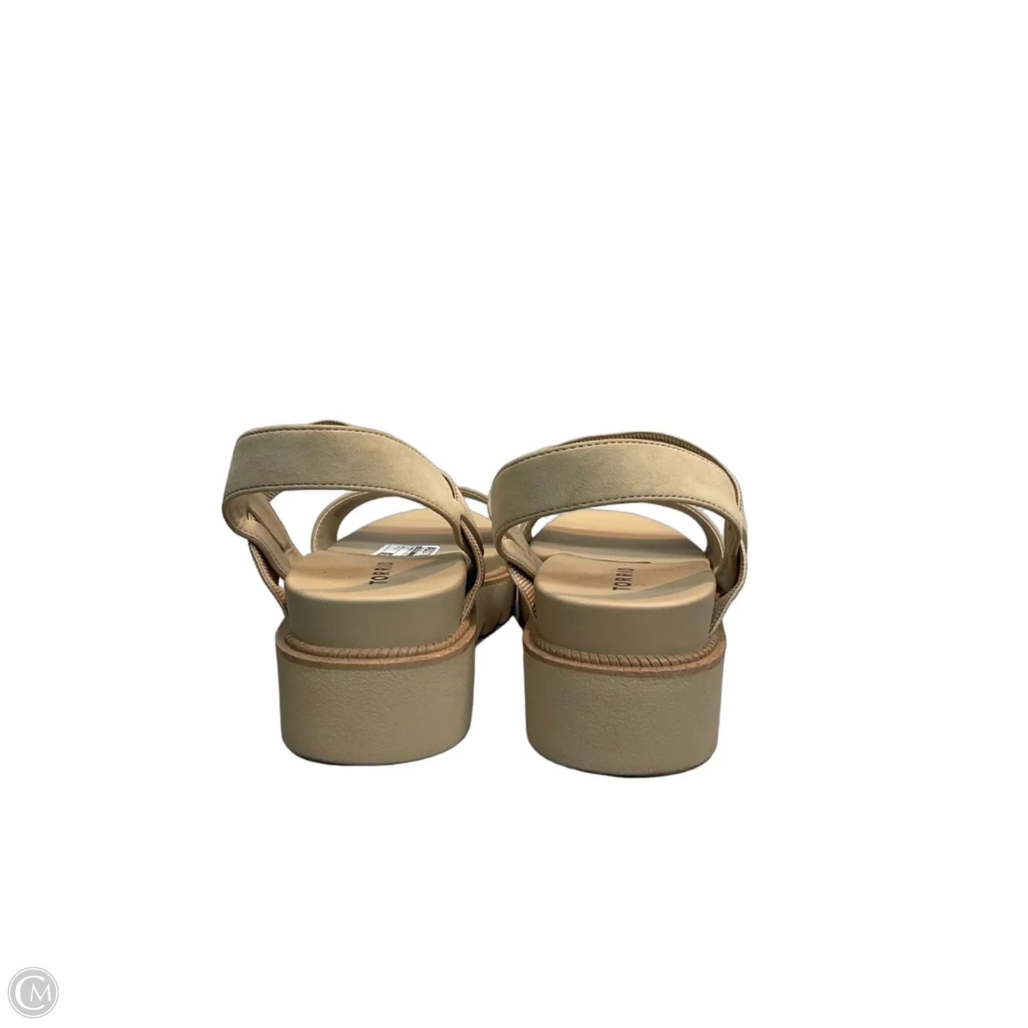 Sandals Heels Platform By Torrid In Tan, Size: 8
