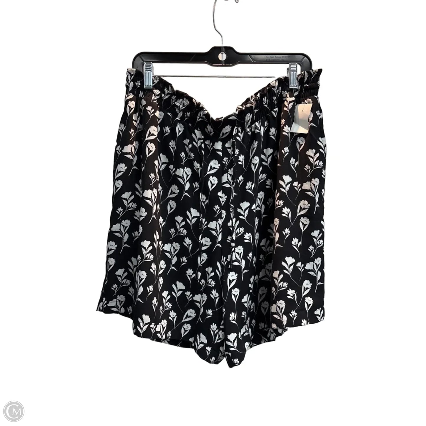 Shorts By Simply Vera In Black & White, Size: 14