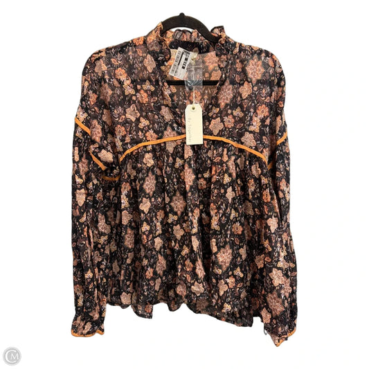 Blouse Long Sleeve By By Together In Multi-colored, Size: S
