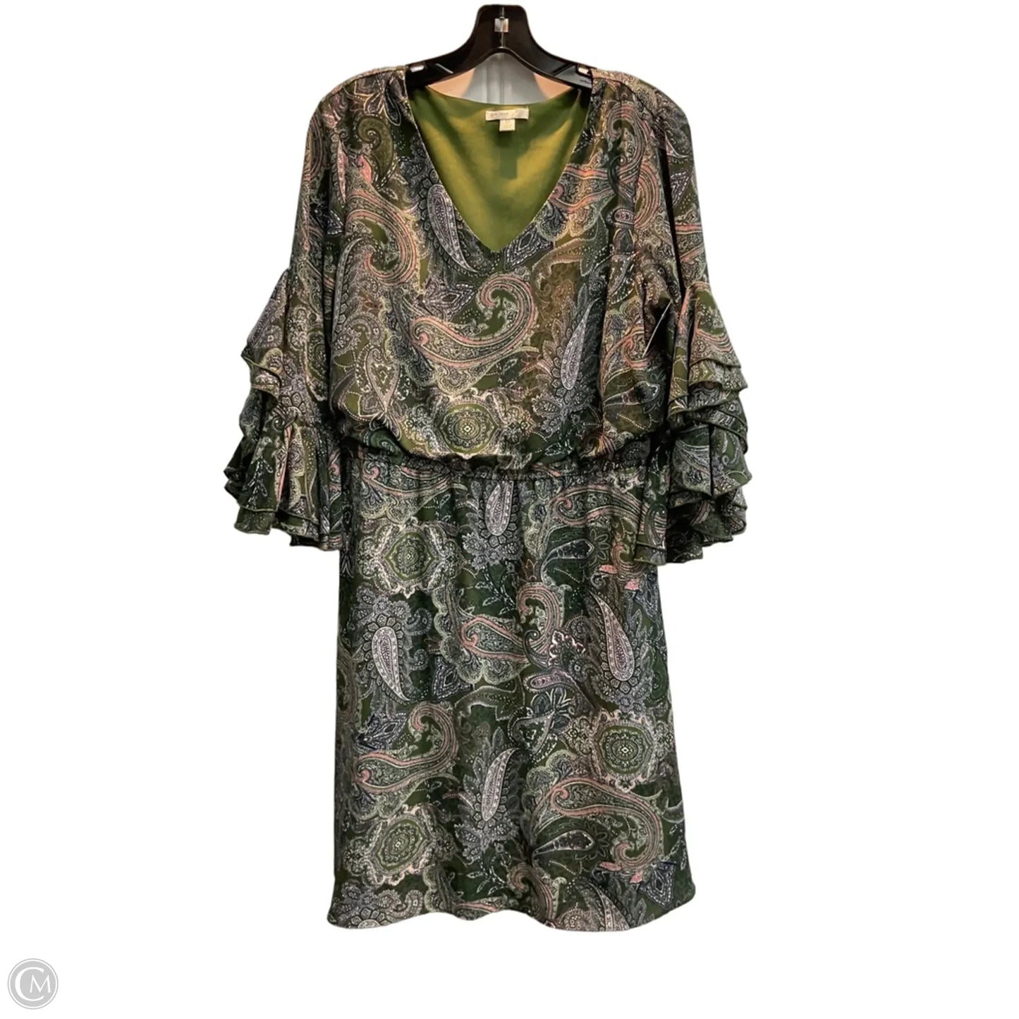 Dress Casual Midi By Cato In Paisley Print, Size: M