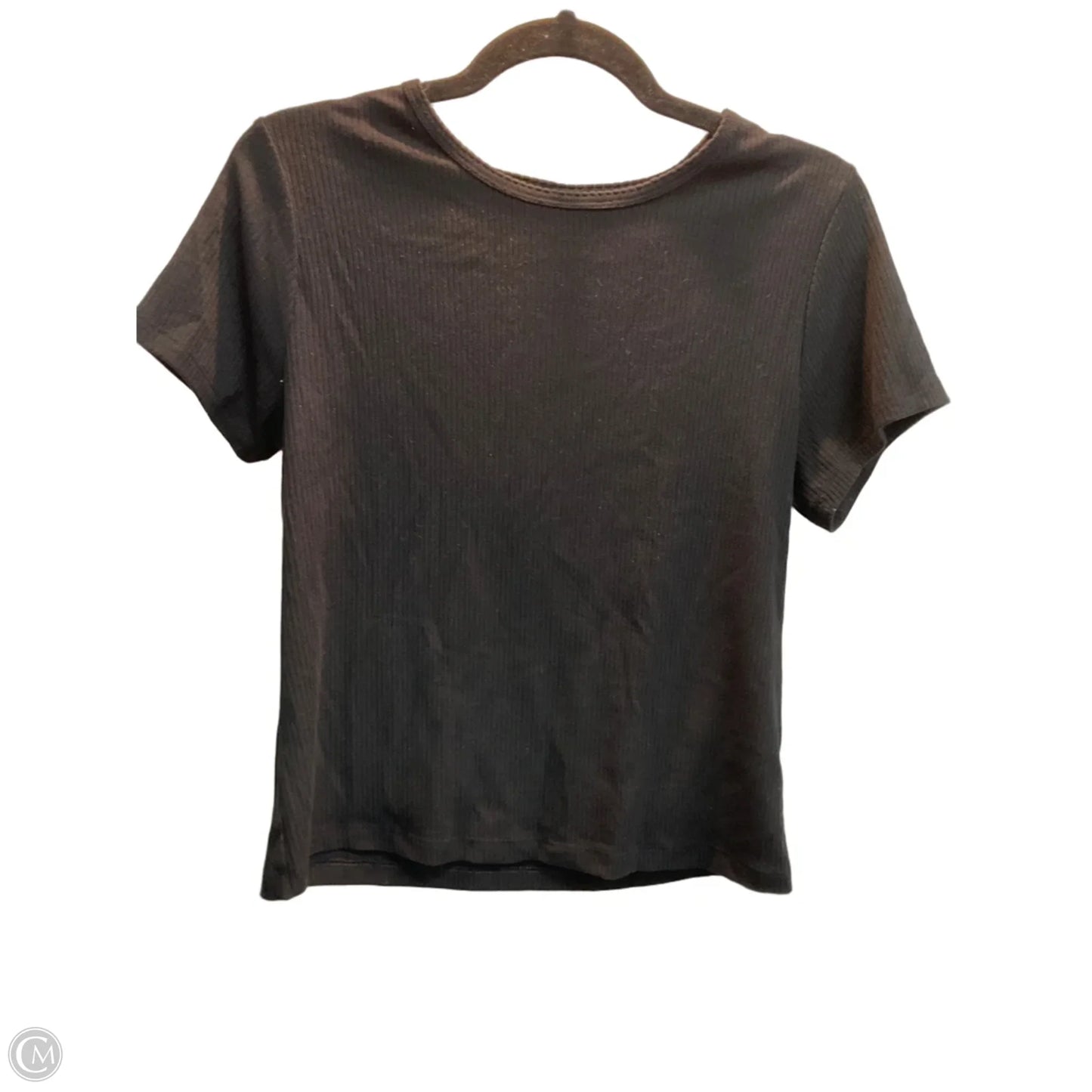 Top Short Sleeve Basic By Old Navy In Black, Size: L