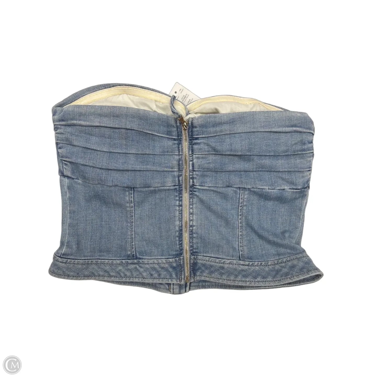 Top Sleeveless By White House Black Market In Blue Denim, Size: M