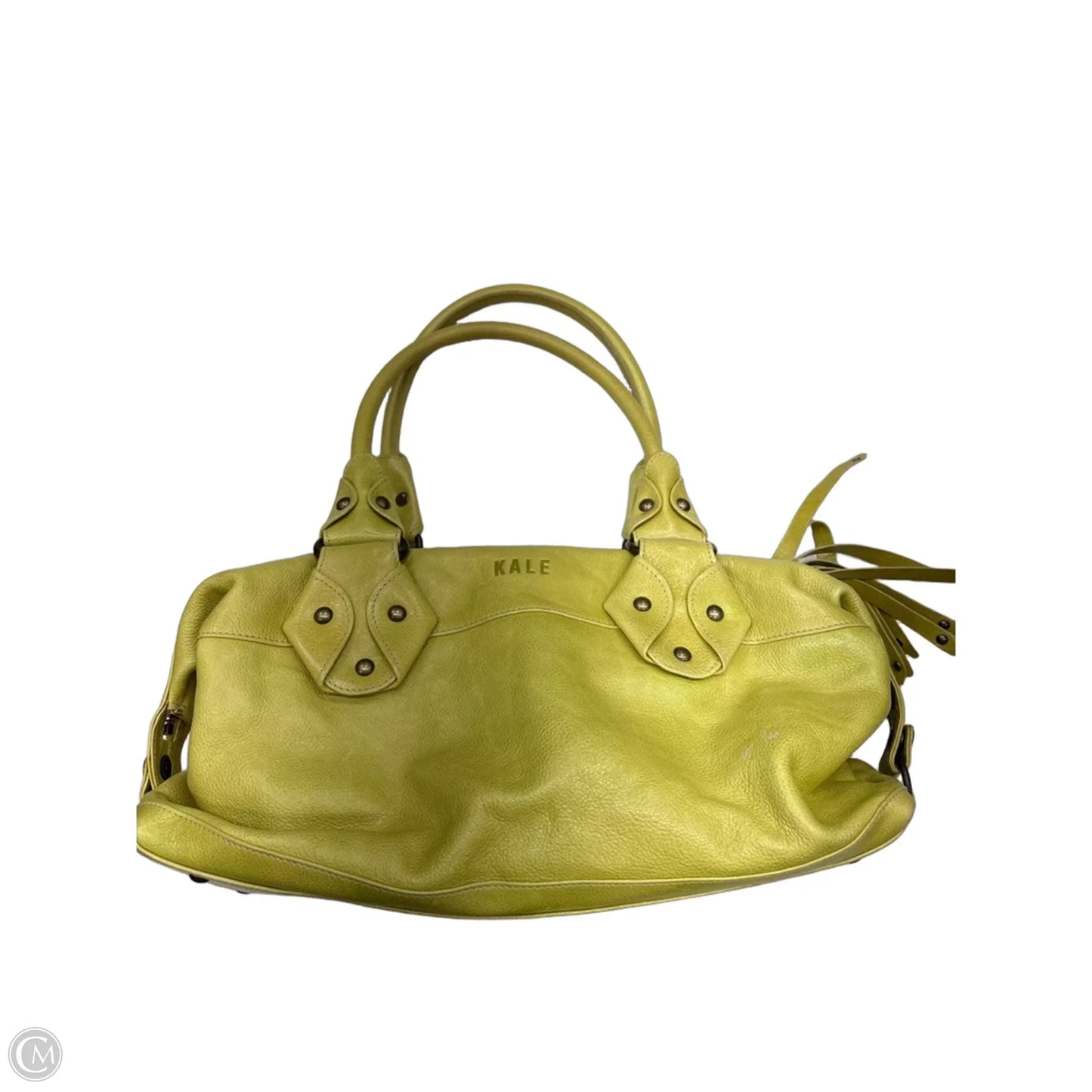 Handbag Leather By Cma, Size: Large