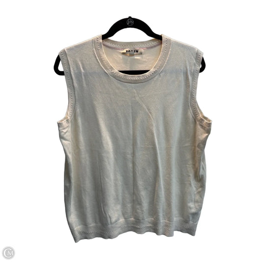 Top Sleeveless By Boden In Cream, Size: L