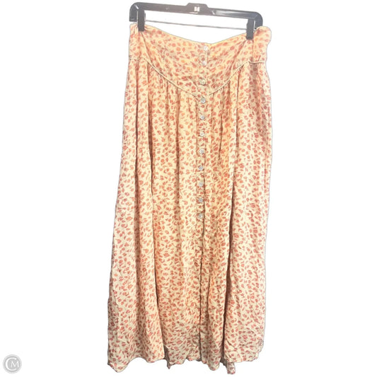 Skirt Maxi By Free People In Orange, Size: 12