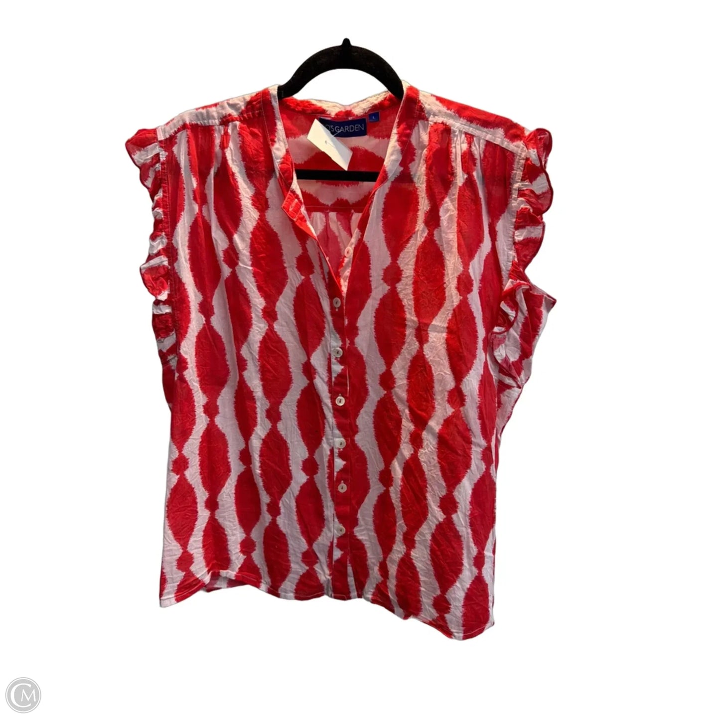 Top Sleeveless By Clothes Mentor In Red, Size: L
