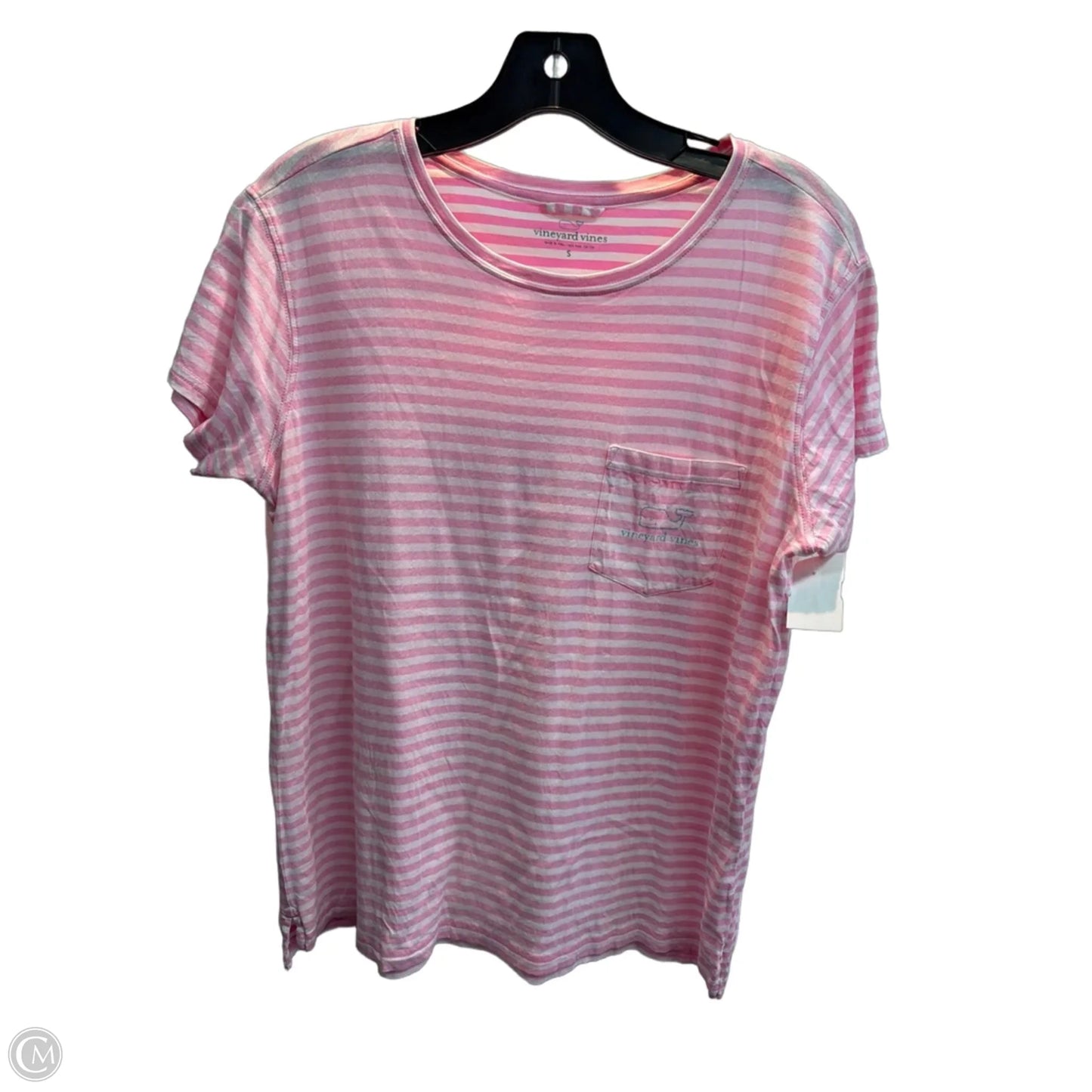 Top Short Sleeve Basic By Vineyard Vines In Striped Pattern, Size: S