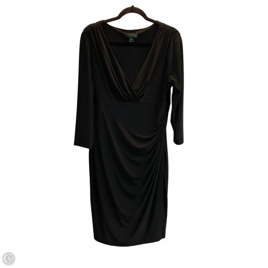 Dress Work By Lauren By Ralph Lauren In Black, Size: Xl