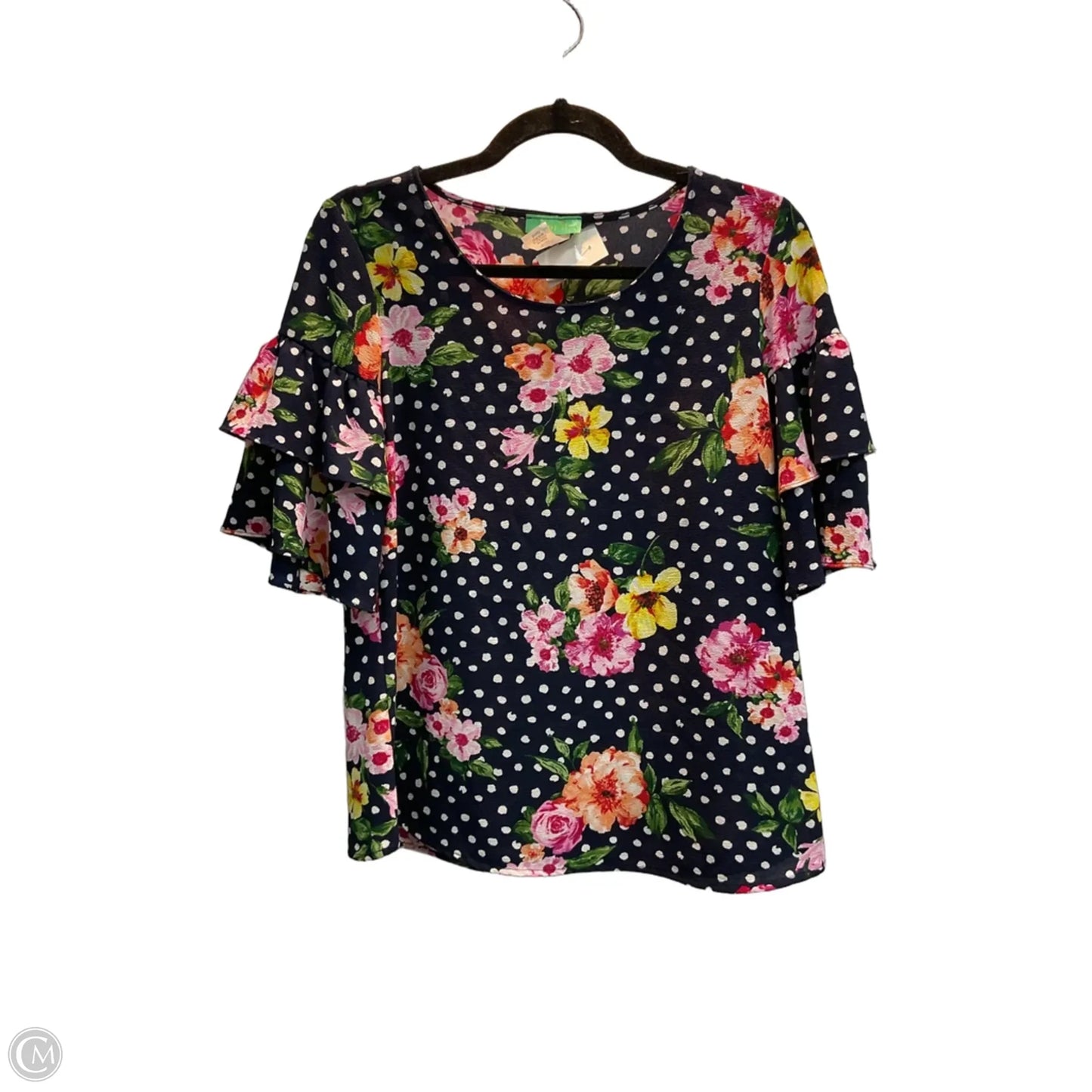 Top Short Sleeve By Clothes Mentor In Floral Print, Size: S
