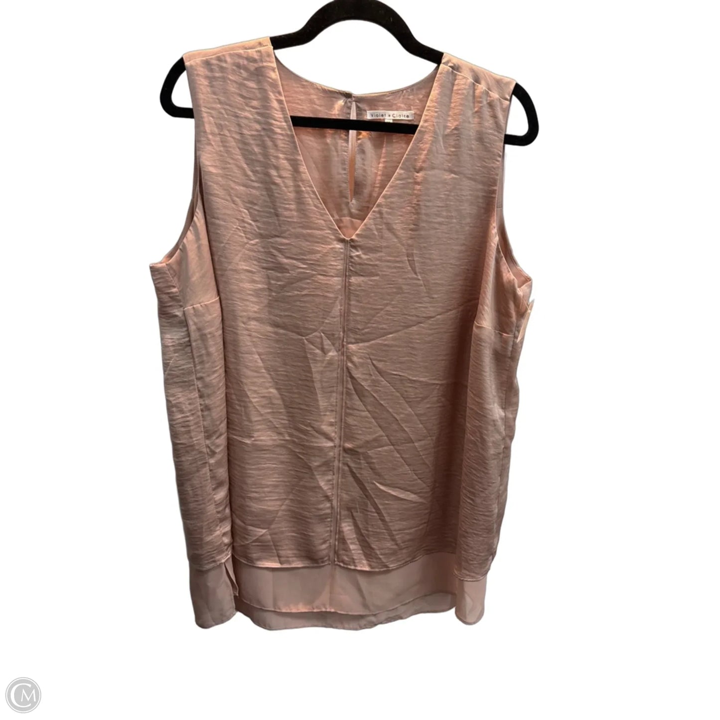 Top Sleeveless By Violet And Claire In Rose Gold, Size: 1x