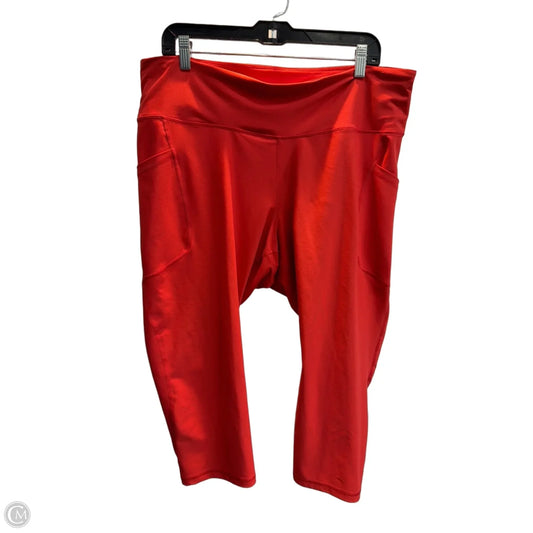 Athletic Capris By Old Navy In Red, Size: Xxl