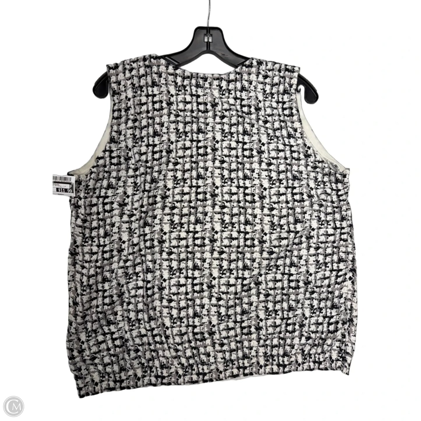 Top Sleeveless By Talbots In Geometric Pattern, Size: 2x