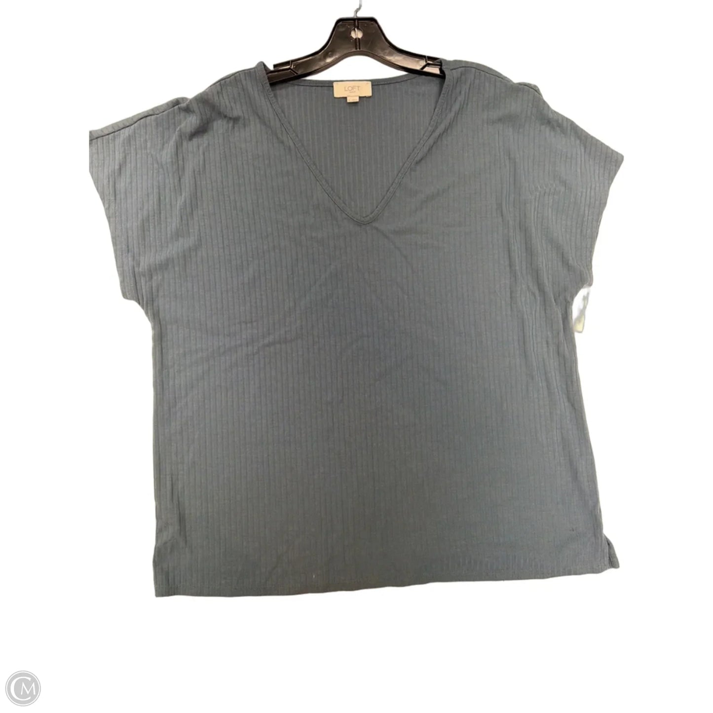 Top Short Sleeve Basic By Loft In Teal, Size: Xl