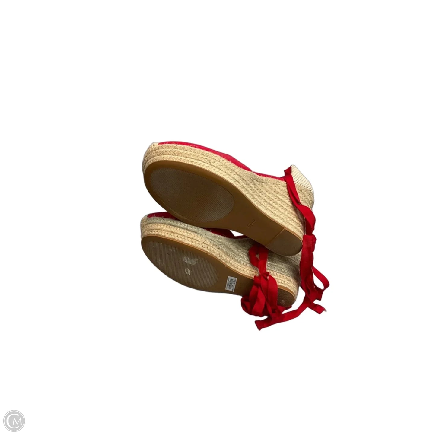 Sandals Heels Wedge By Torrid In Red, Size: 9.5