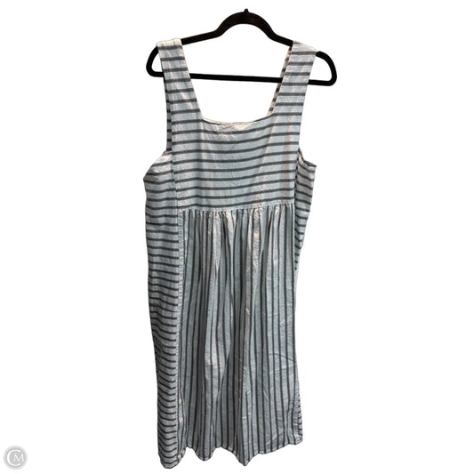 Dress Casual Midi By Asos In Striped Pattern, Size: L