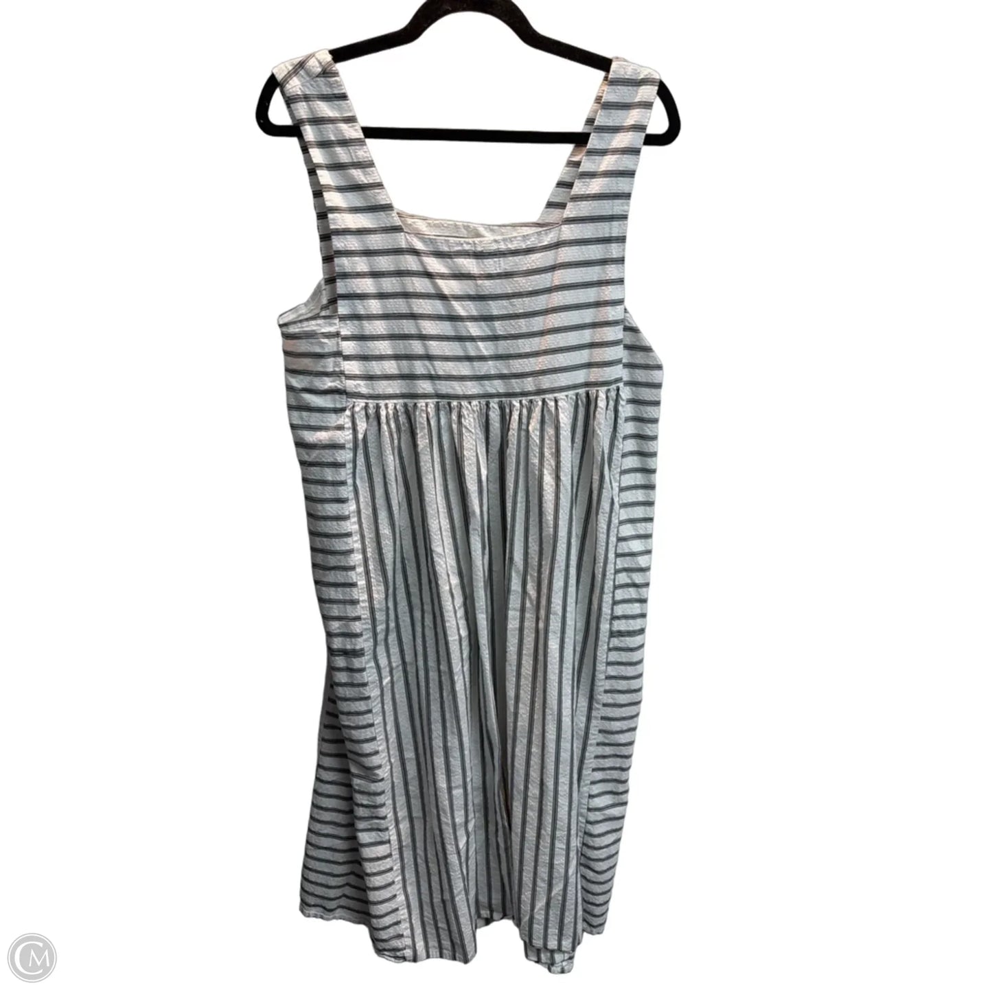 Dress Casual Midi By Asos In Striped Pattern, Size: L