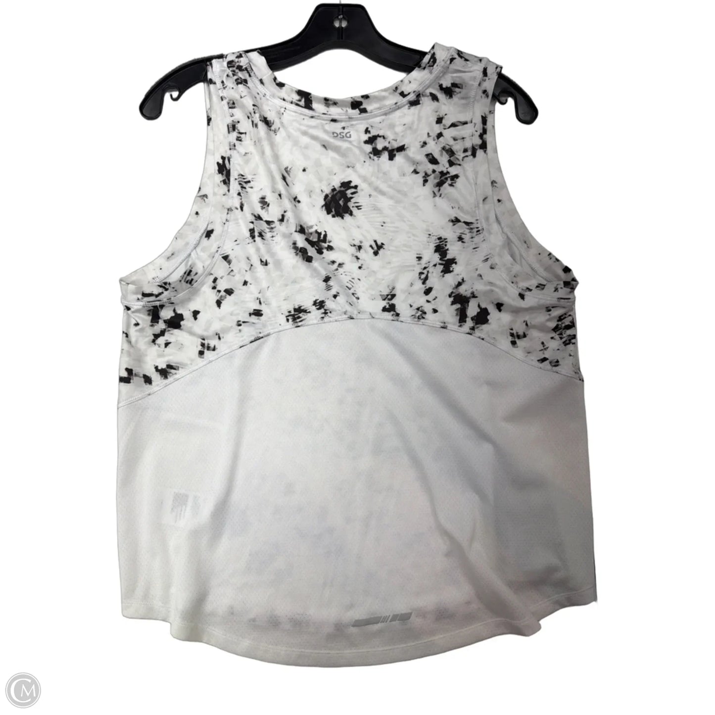 Athletic Tank Top By Dsg Outerwear In Black & White, Size: L