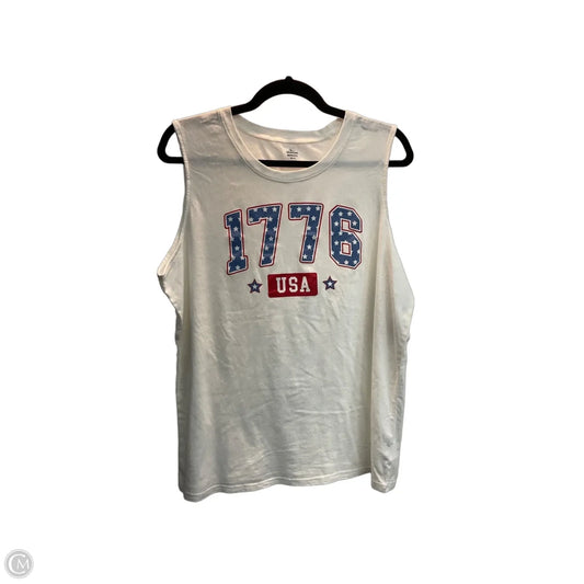 Tank Top By Clothes Mentor In White, Size: M