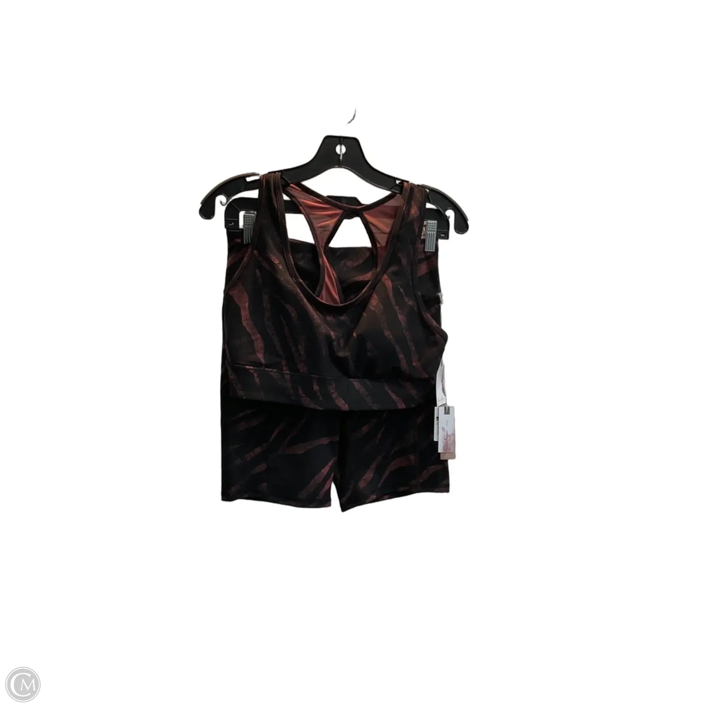 Athletic Shorts 2pc By Jessica Simpson In Zebra Print, Size: L