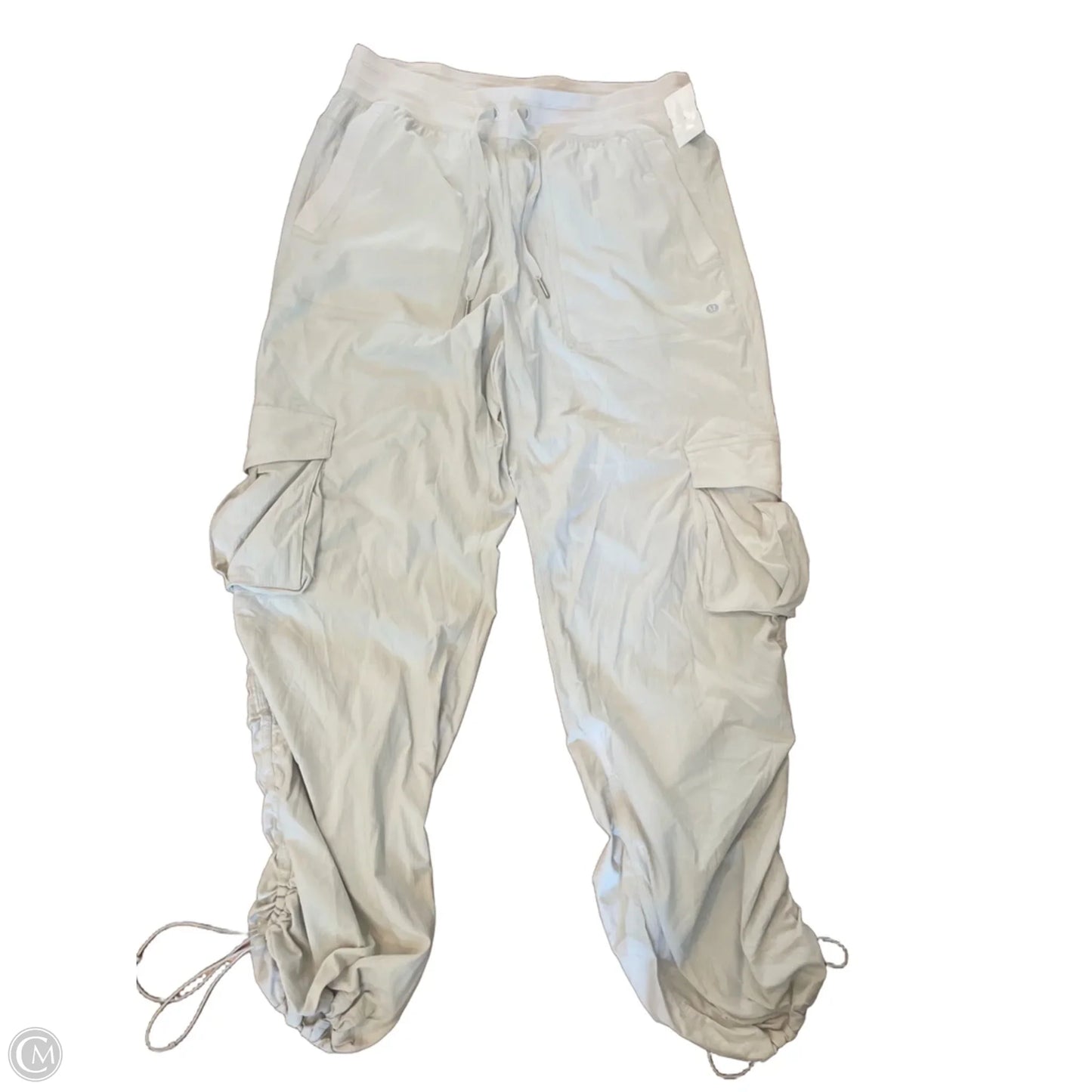 Athletic Pants By Lululemon In Cream, Size: M