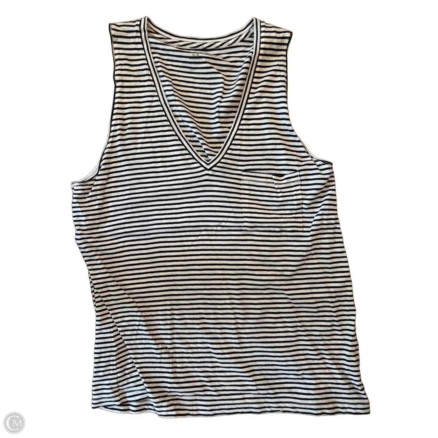 Tank Top By Madewell In Striped Pattern, Size: M