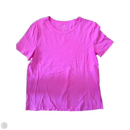Top Short Sleeve Basic By Gap In Pink, Size: M