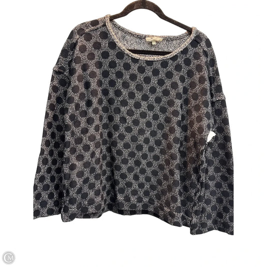 Top Long Sleeve By Madewell In Polkadot Pattern, Size: L