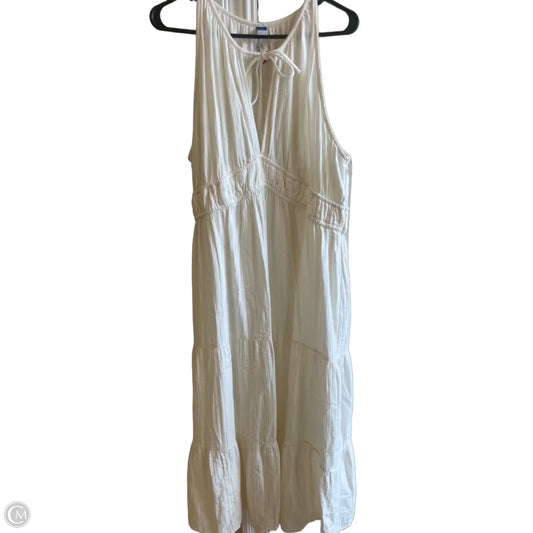 Dress Casual Maxi By Old Navy In White, Size: Xl