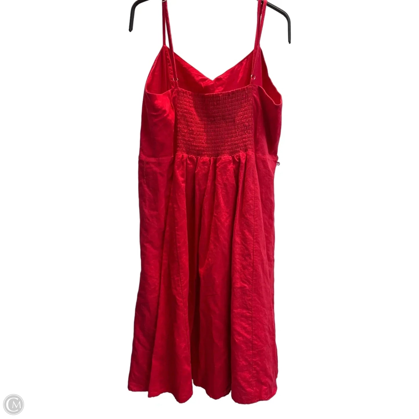 Dress Casual Midi By Gap In Red, Size: L