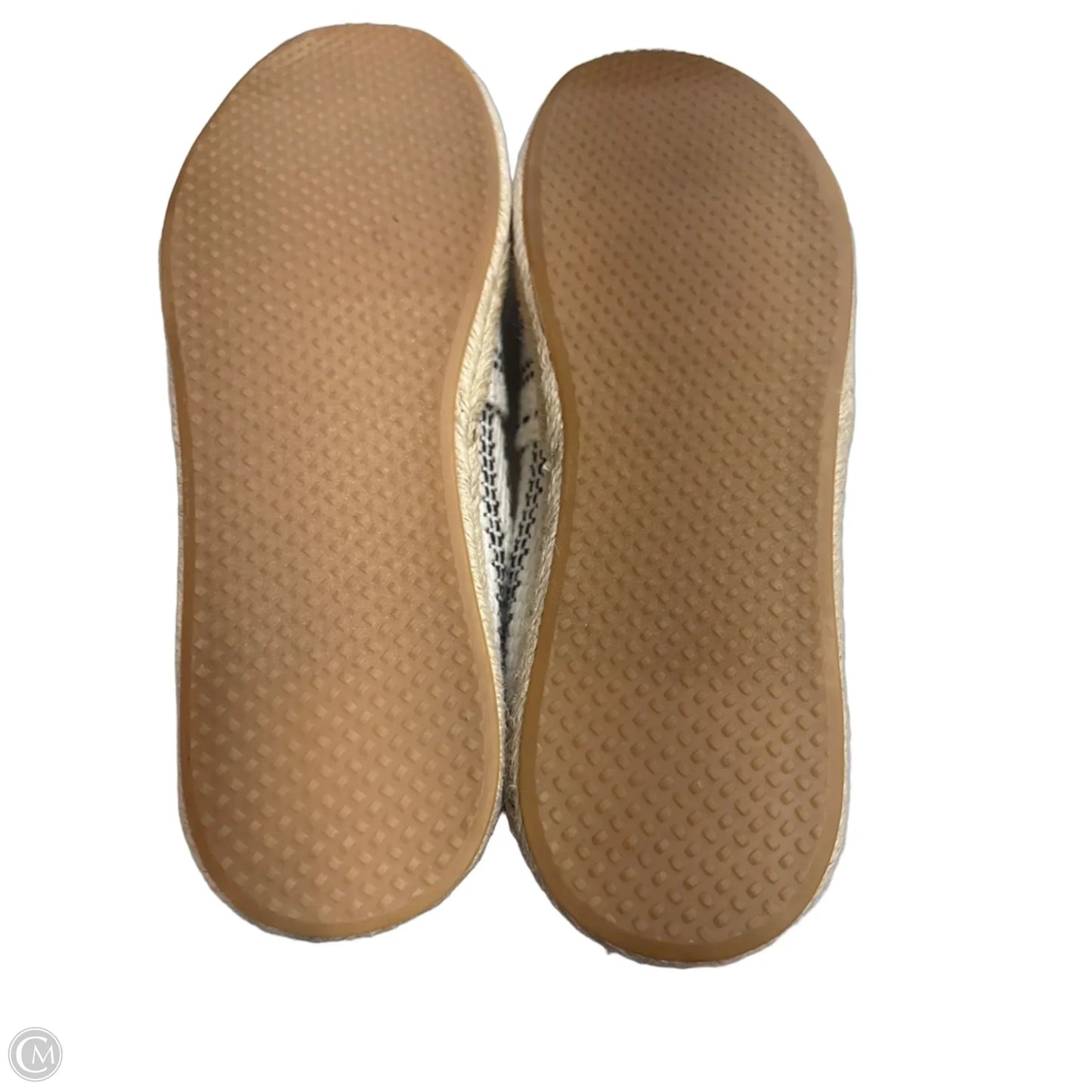 Shoes Flats By Toms In Black & White, Size: 9.5