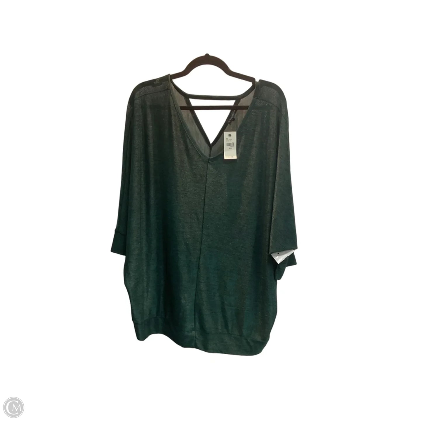 Top Short Sleeve By Lane Bryant In Green, Size: 2x