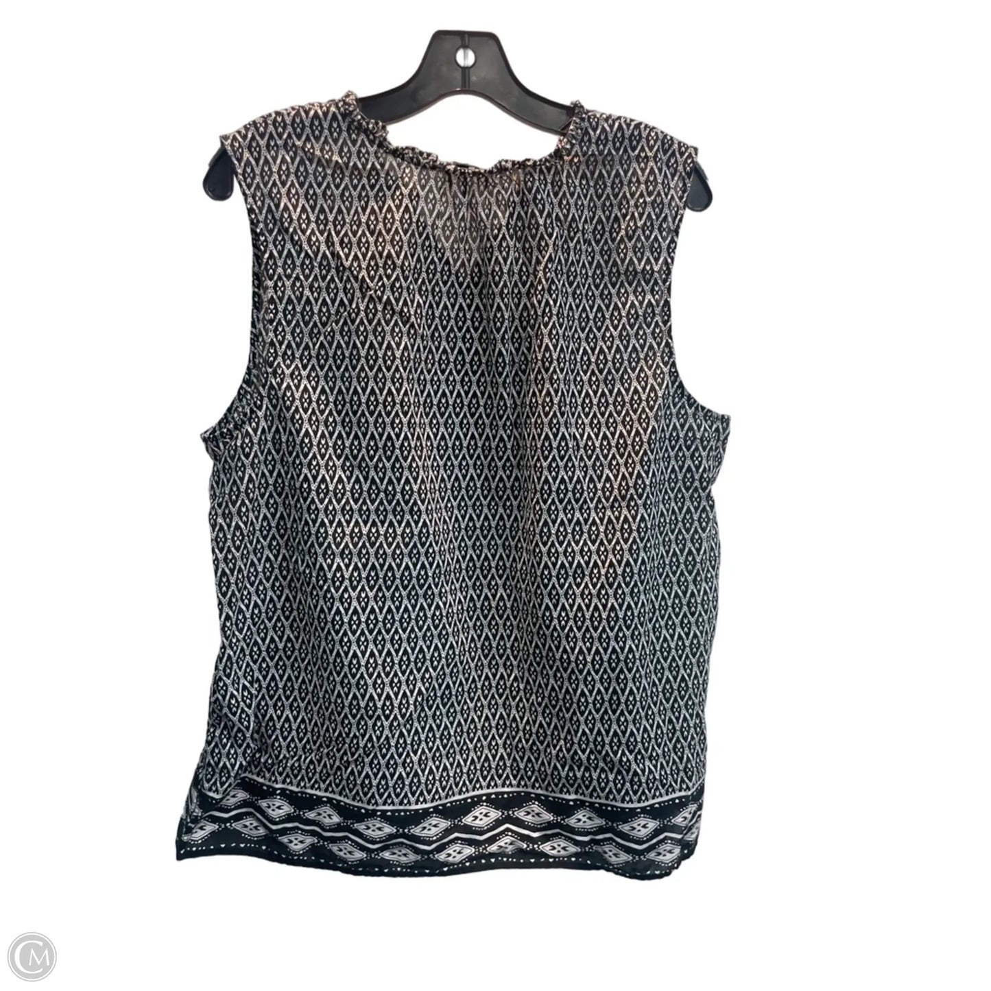 Top Sleeveless By Talbots In Black, Size: Xl