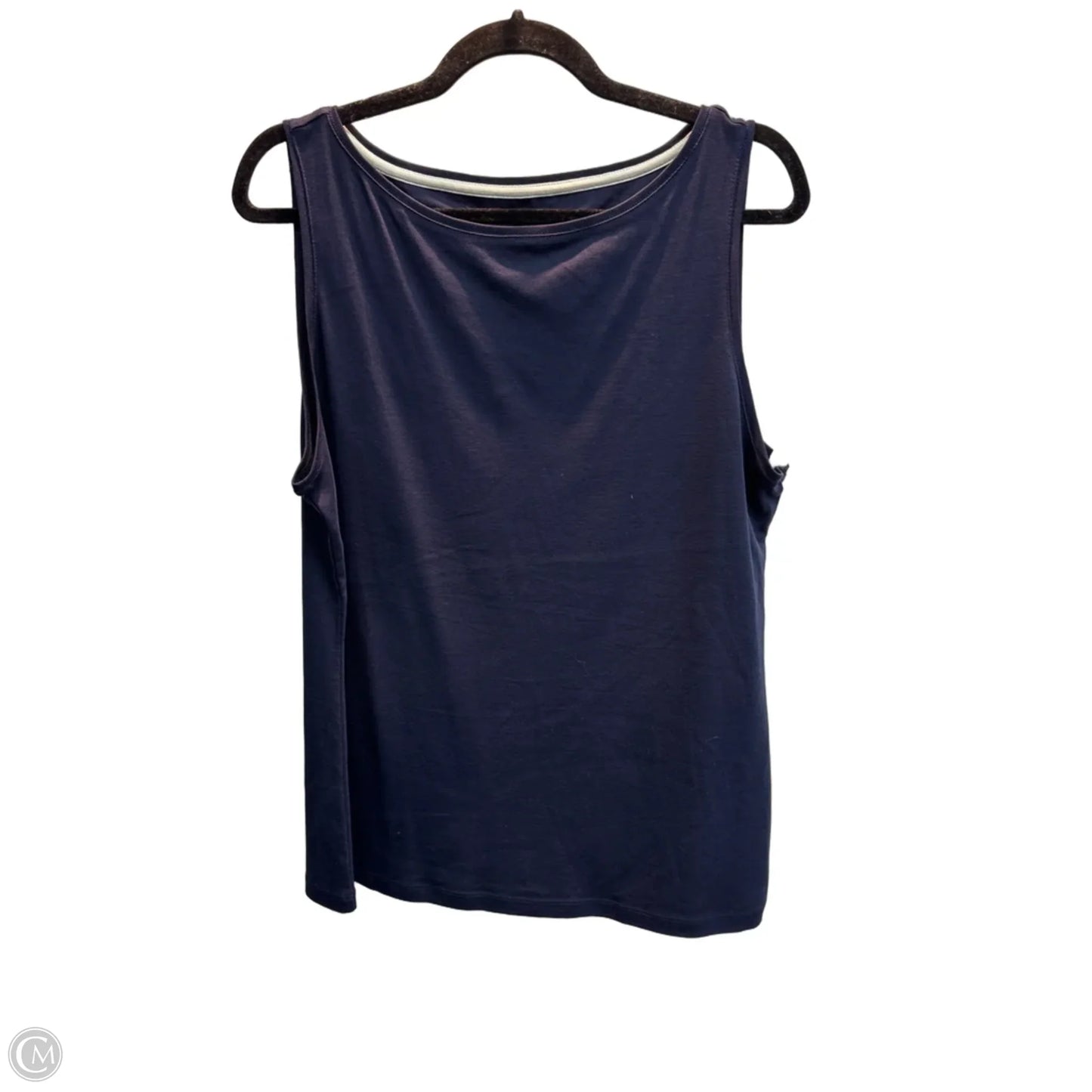Tank Top By Talbots In Navy, Size: Xl