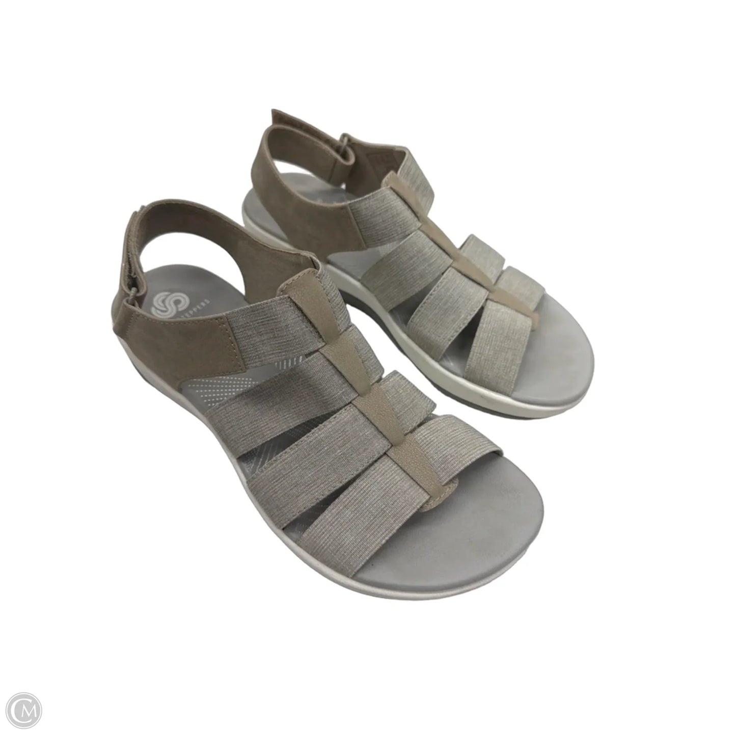 Sandals Flats By Clarks In Grey, Size: 6.5