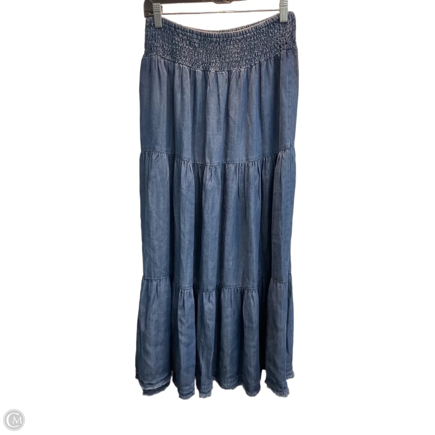 Skirt Maxi By Velvet Heart In Blue Denim, Size: 8