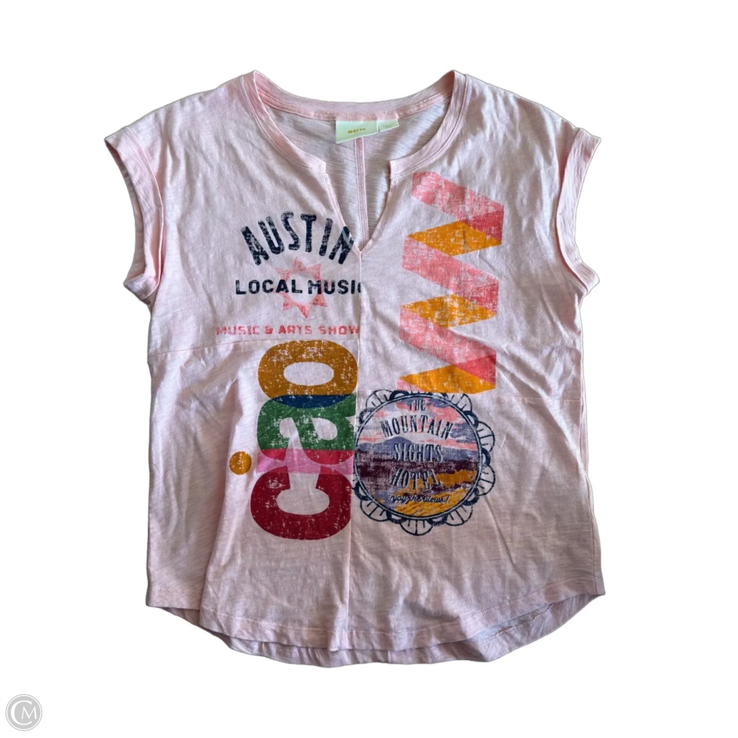 Top Sleeveless By Maeve In Pink, Size: S