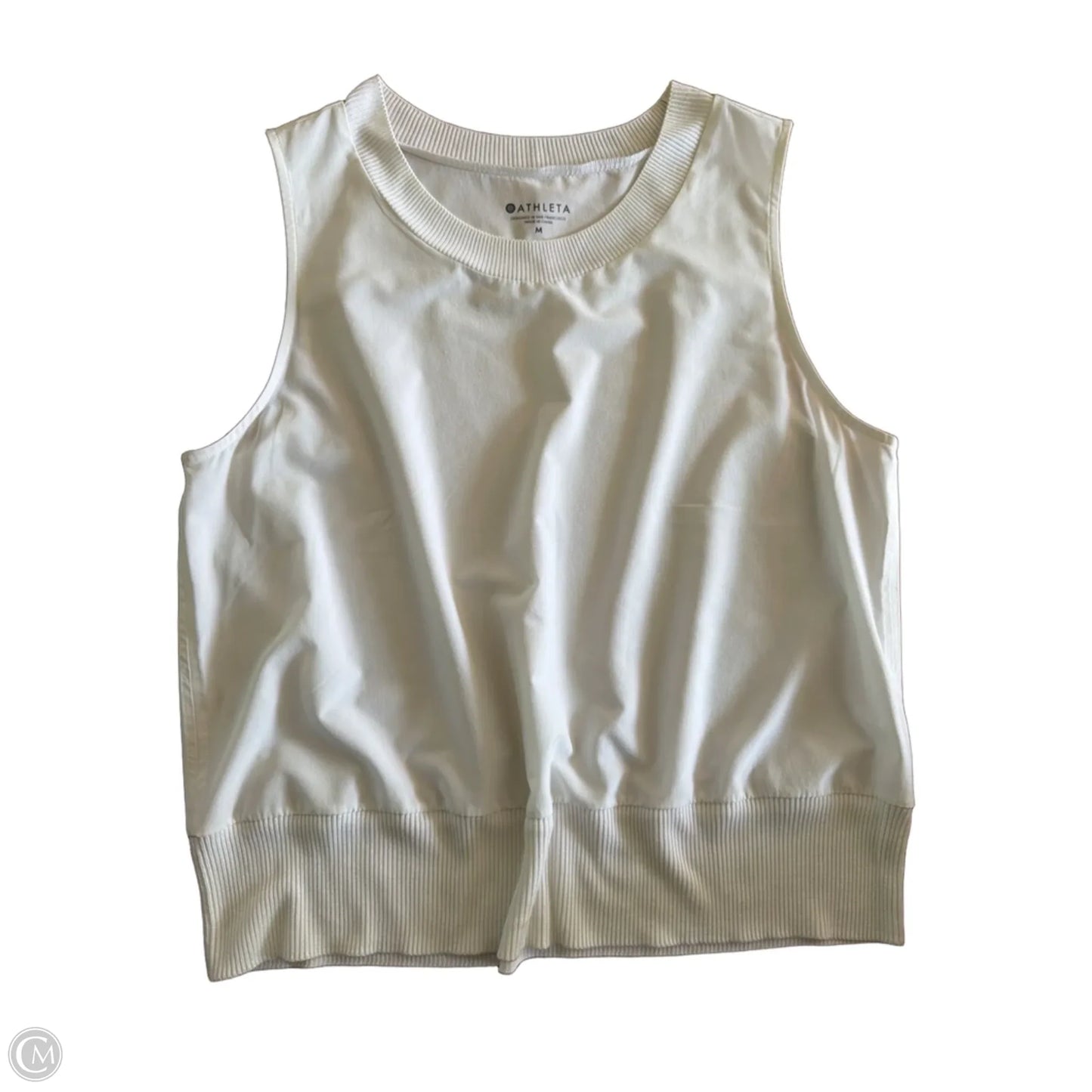 Tank Top By Athleta In White, Size: M