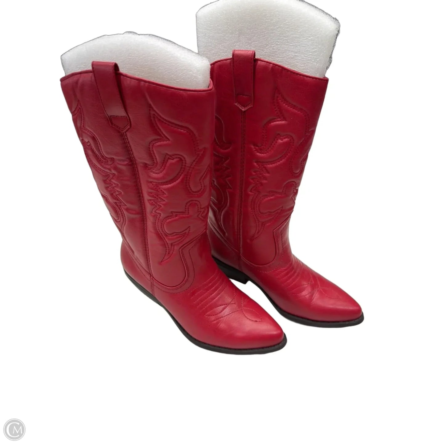 Boots Western By Soda In Red, Size: 7.5