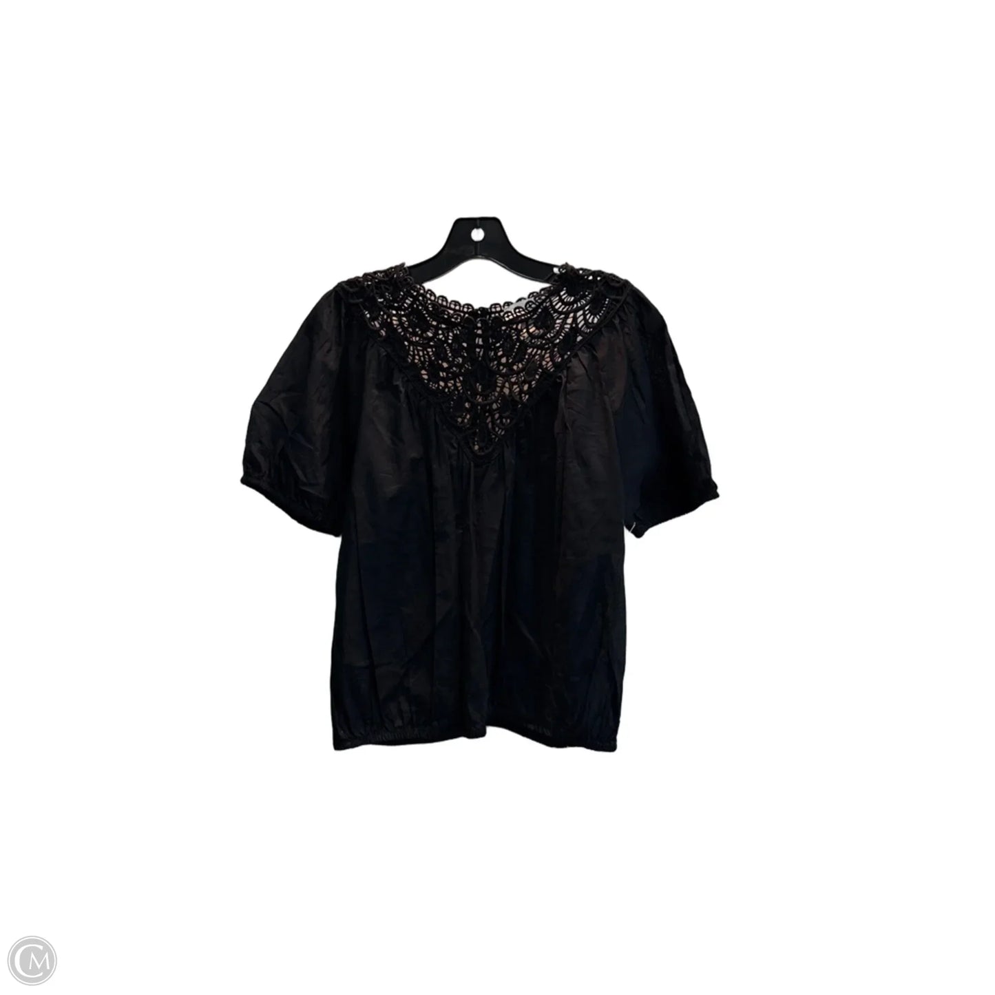 Top Short Sleeve By Calypso St Barth In Black, Size: M
