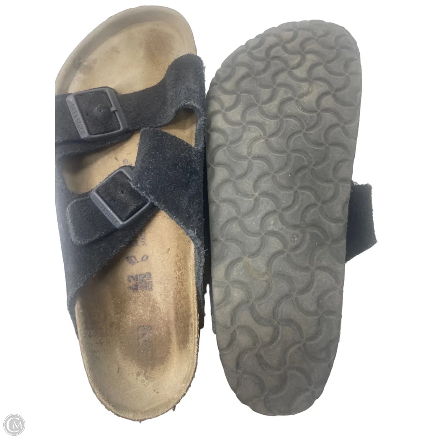 Sandals Flats By Birkenstock In Navy, Size: 11